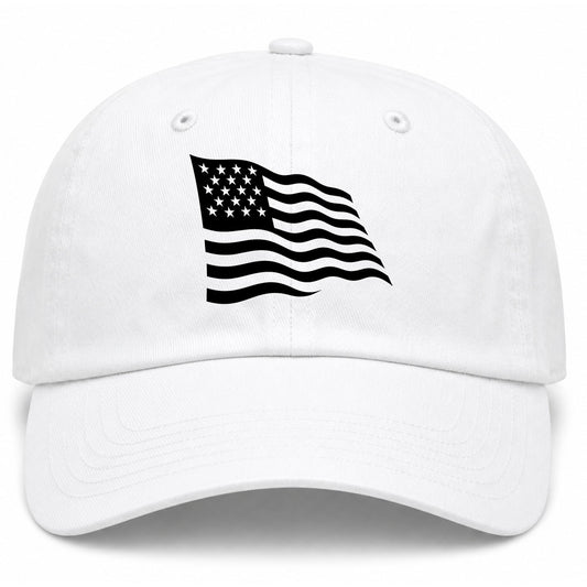 White American Flag Golf Dad Hat
