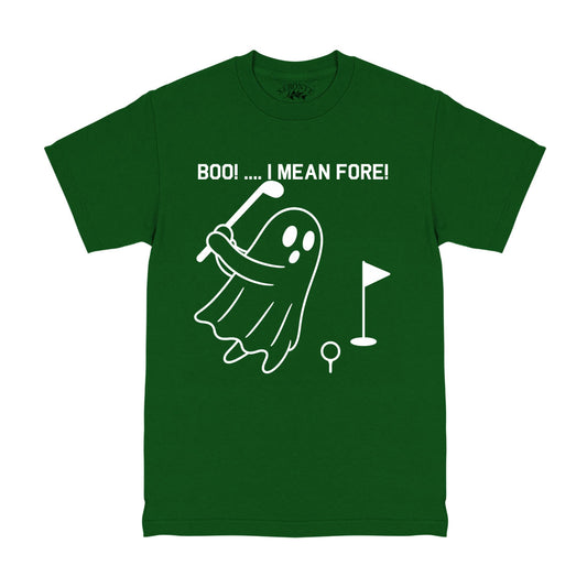 Green BOO I Mean Fore Ghost Men's T-Shirt