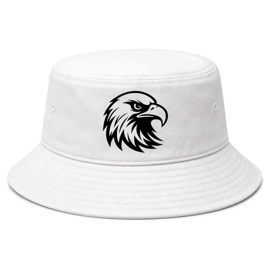 White Bald Eagle Head Golf Bucket Hat