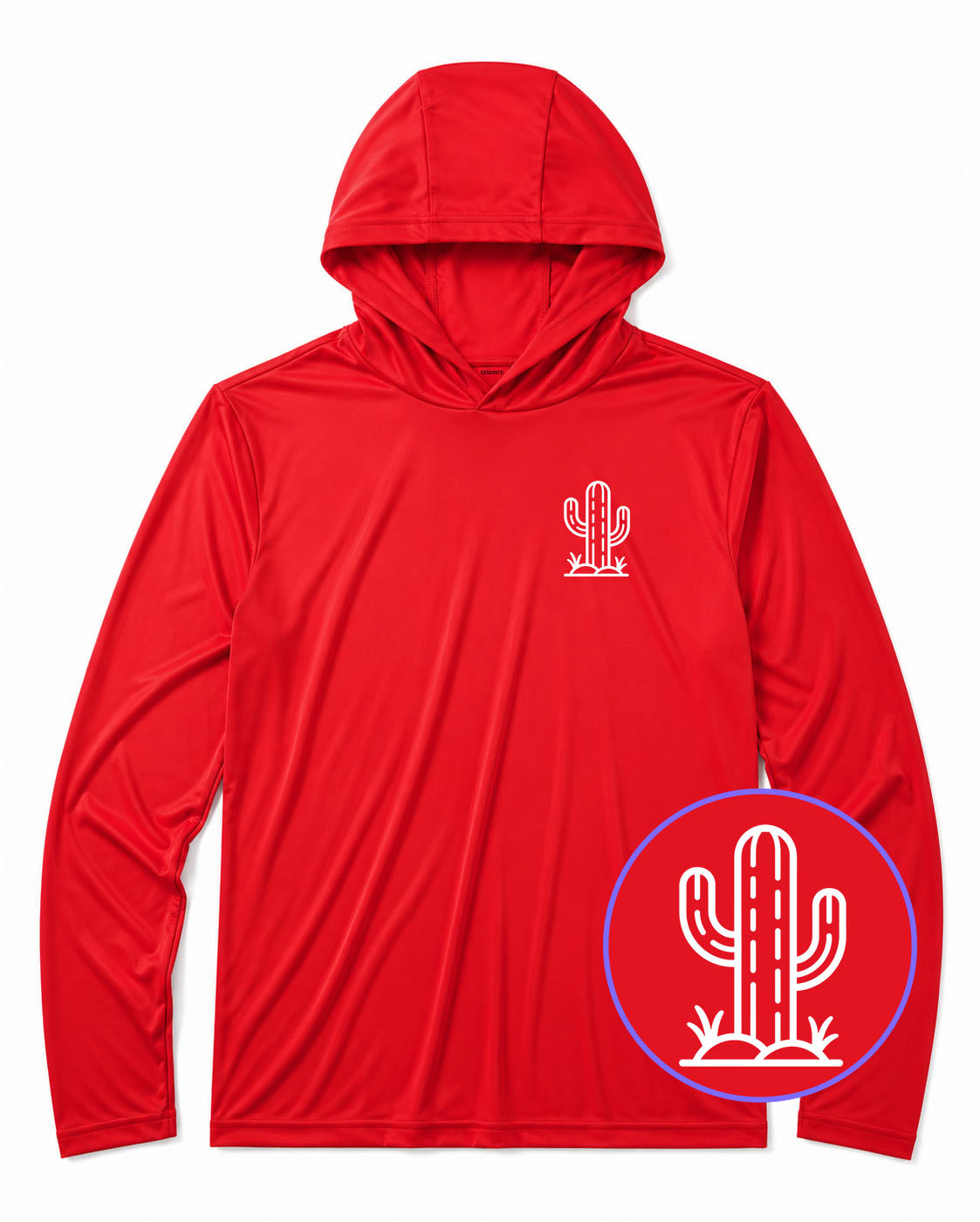 Red Cactus Men's Lightweight Performance Golf Hoodie