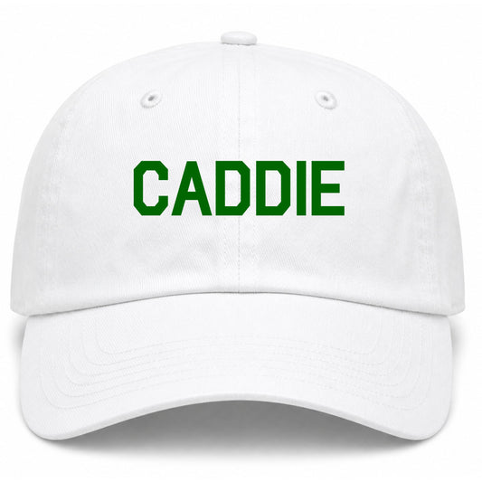 White Caddie Golf Dad Hat