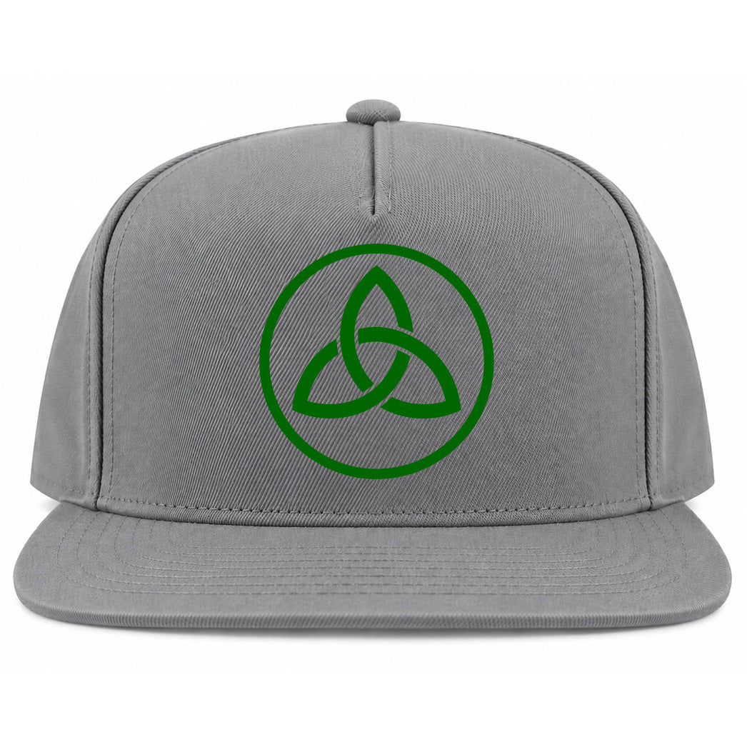 Grey Celtic Knot Irish Golf Snapback Hat