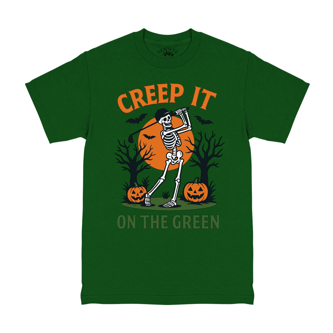 Creep It On The Green Halloween Golf Men's T-Shirt Green