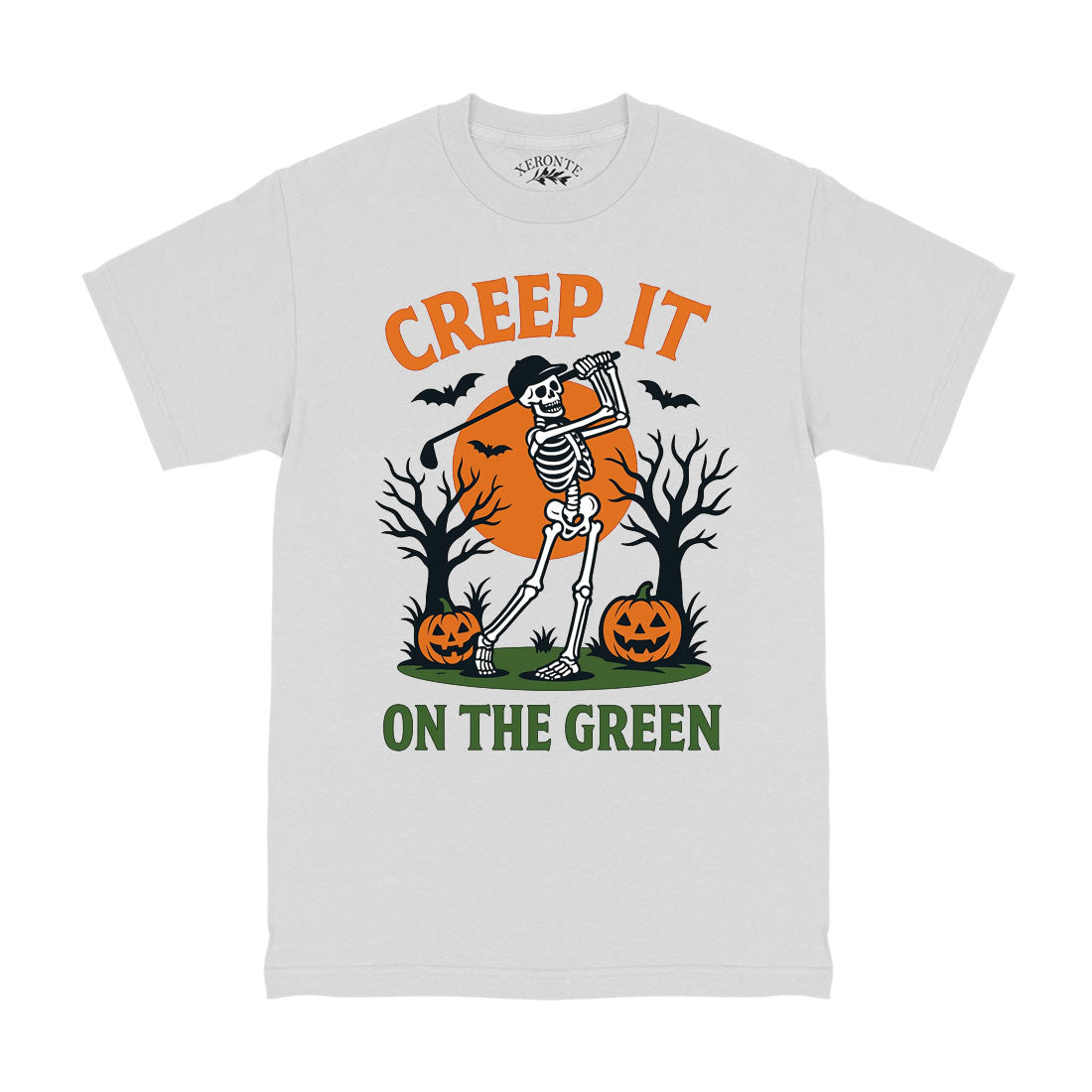 Creep It On The Green Halloween Golf Men's T-Shirt White