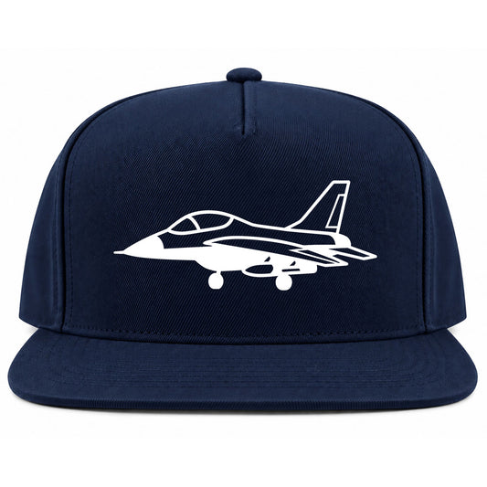 Navy Blue Fighter Jet Air Force Golf Snapback Hat