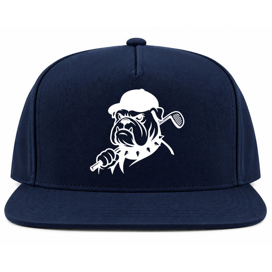 Navy Blue Georgia Dog Mascot Golf Snapback Hat