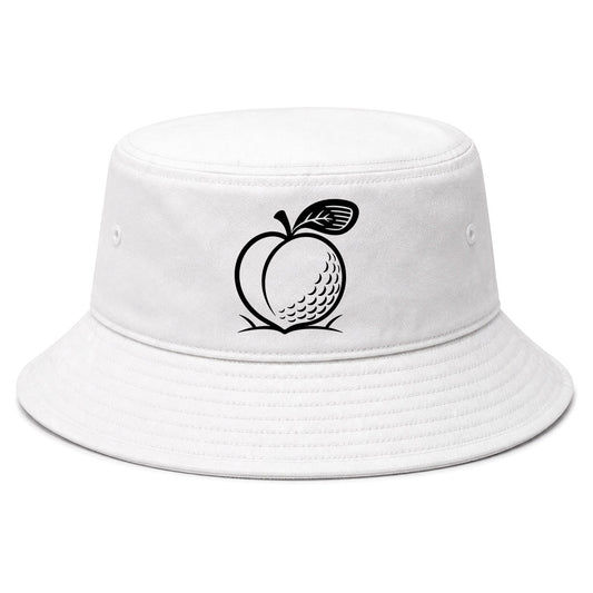 White Georgia Peach Golf Bucket Hat