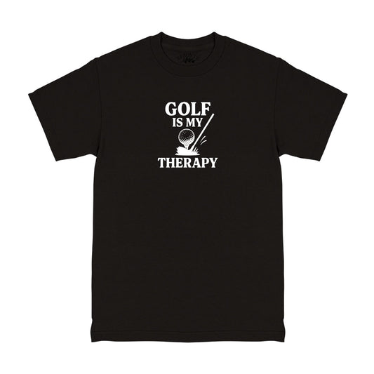 Black Golf Is My Therapy Men's T-Shirt