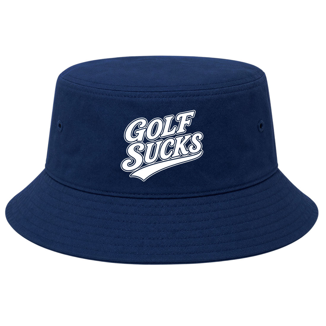 Navy Golf Sucks Golf Bucket Hat