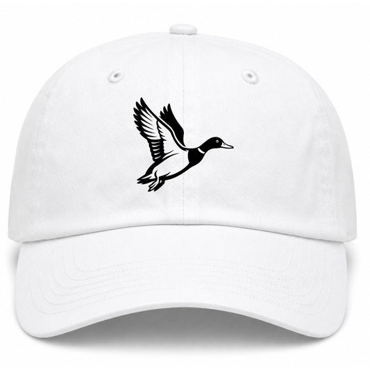 White Mallard Duck Golf Dad Hat