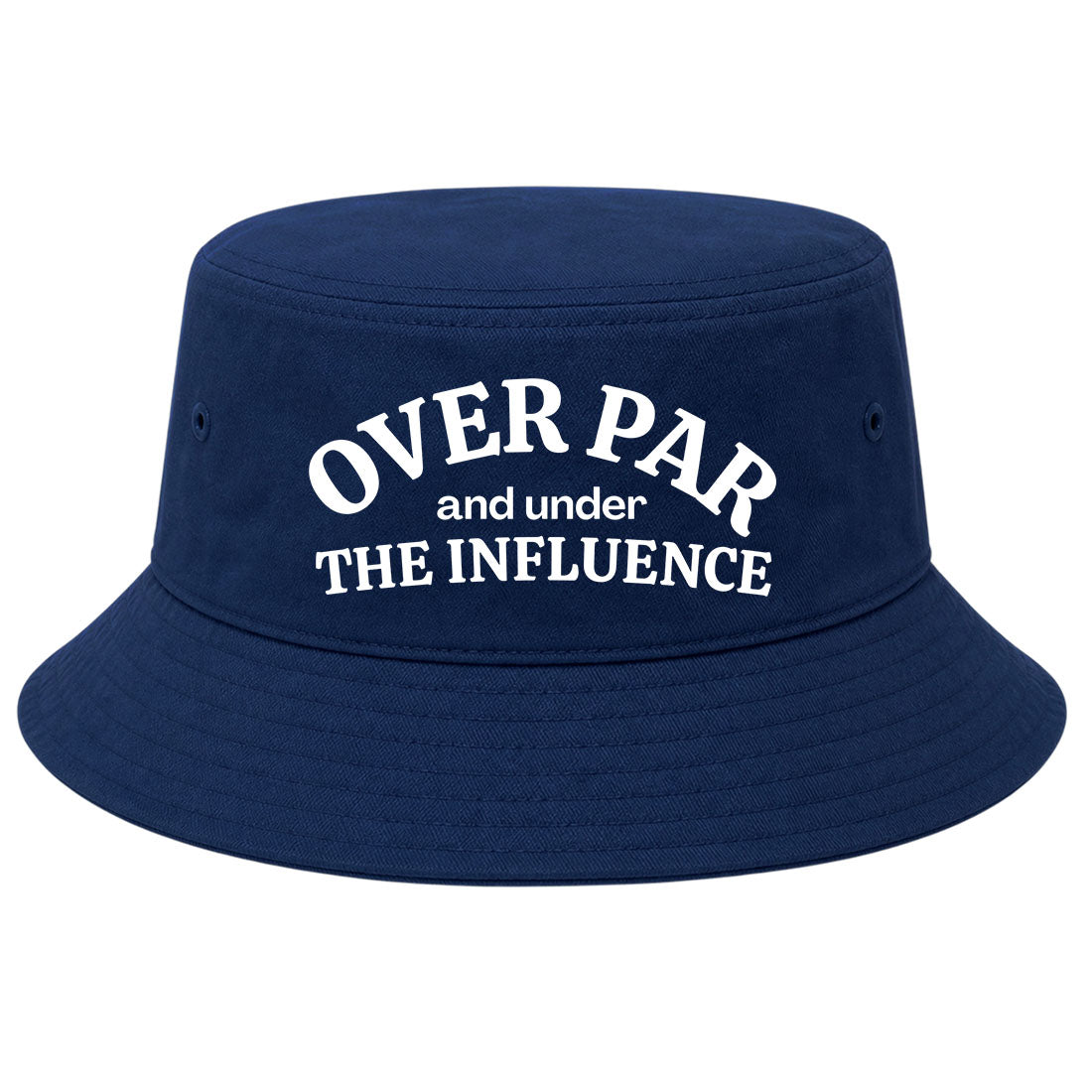Navy Over Par Under The Influence Golf Bucket Hat