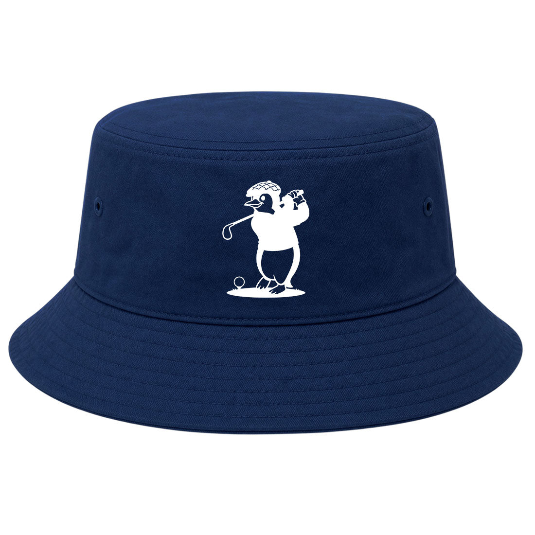 Navy Penguin Golf Bucket Hat