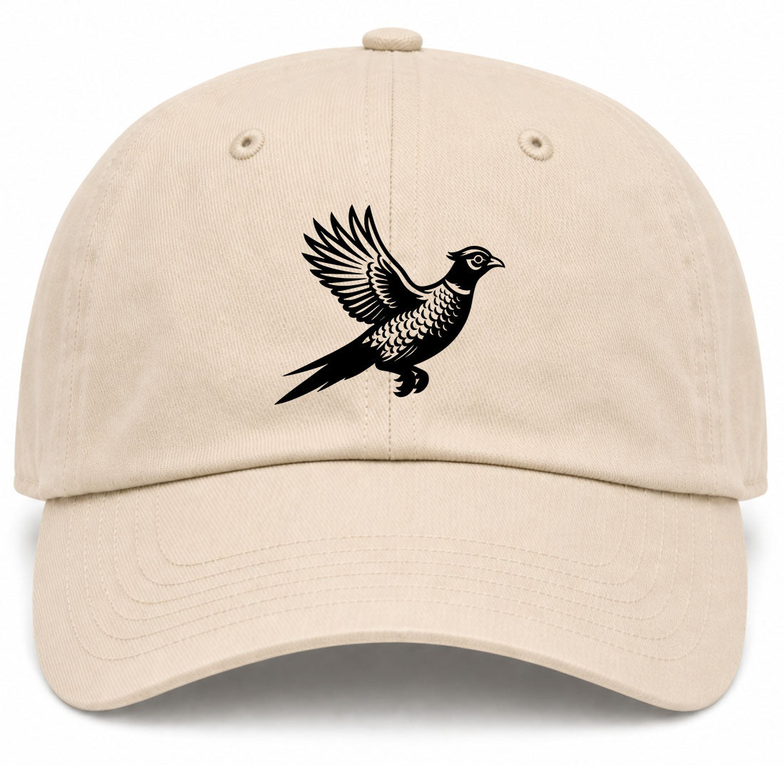 Beige Pheasant Hunting Bird Golf Dad Hat
