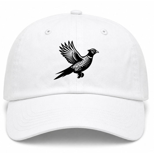 White Pheasant Hunting Bird Golf Dad Hat