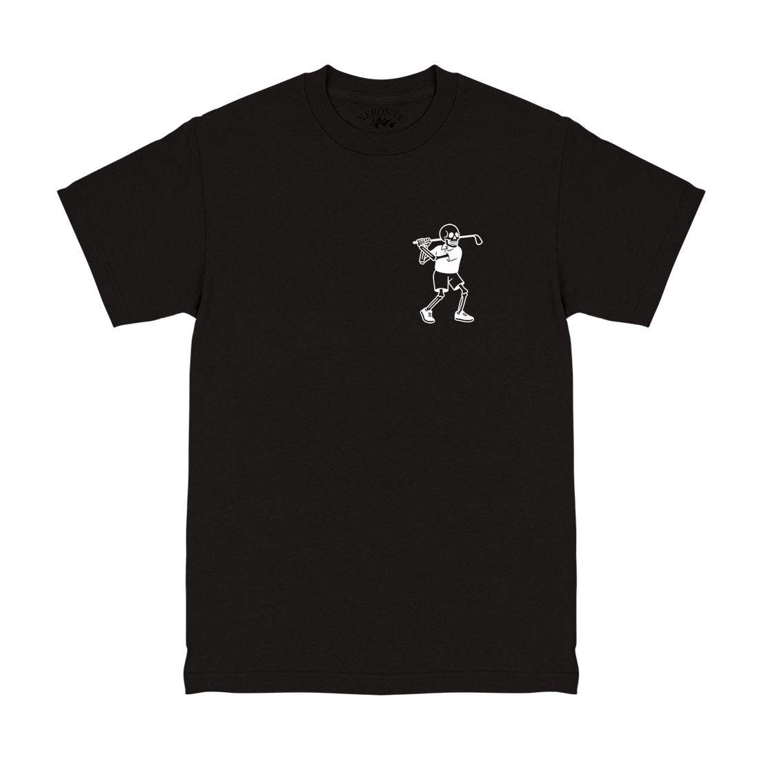 Black Skull Skeleton Golfer Men's T-Shirt