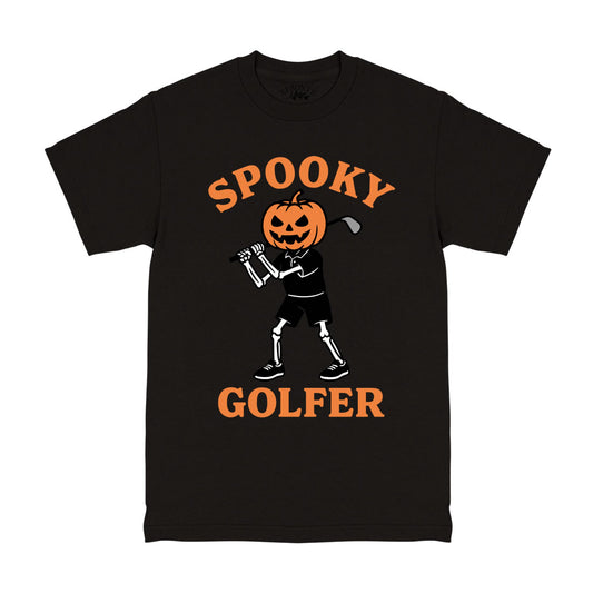 Black Spooky Golfer Halloween Men's T-Shirt