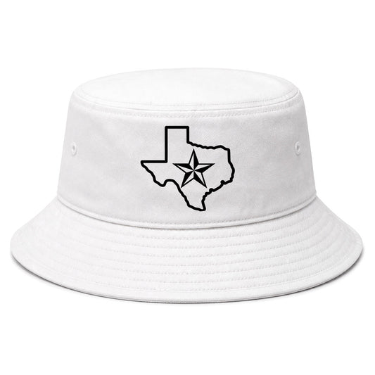 White Texas Lone Star State Golf Bucket Hat