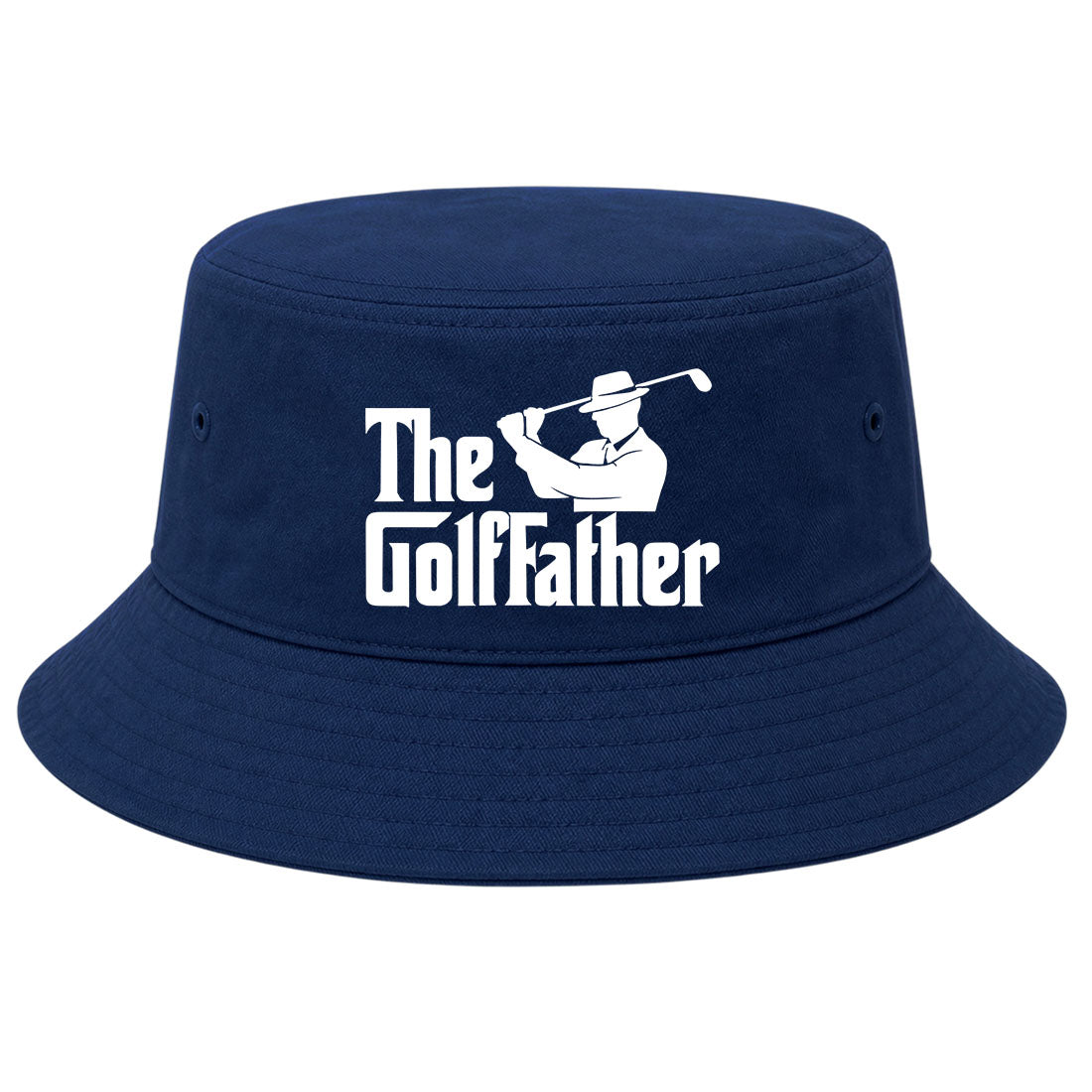 Navy The Golf Father Funny Golf Bucket Hat