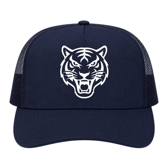 Navy Blue Tiger Golf Trucker Hat