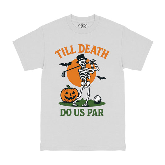 Till Death Do Us Par Halloween Golf Men's T-Shirt White