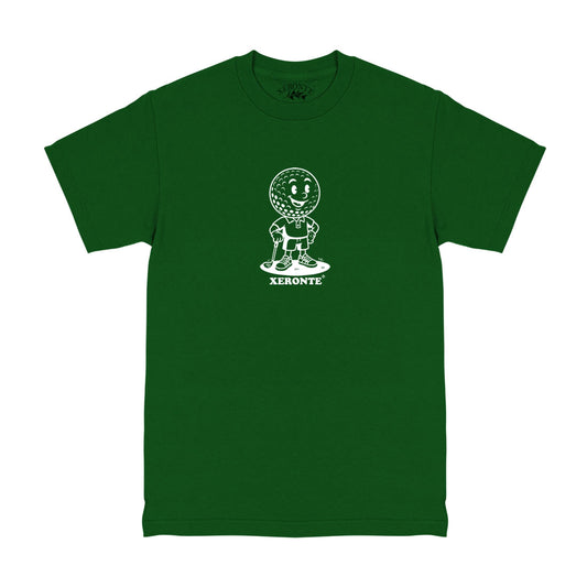 Green Classic Golf Ball Mascot Mens T-Shirt