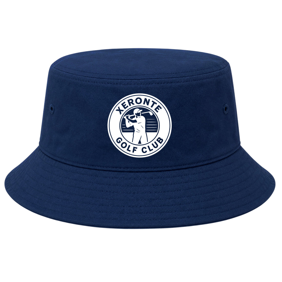Navy Blue Xeronte Golf Club Logo Bucket Hat