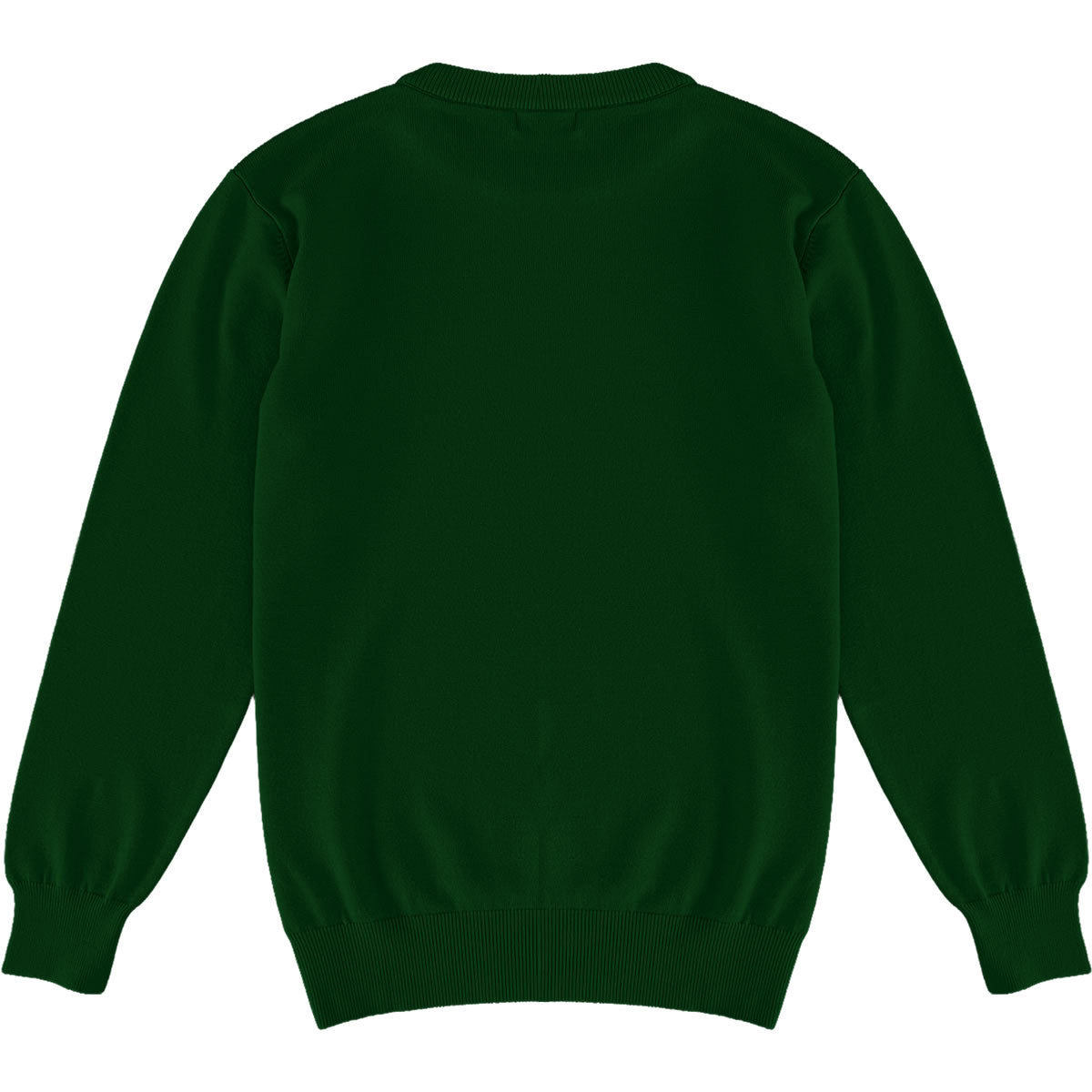 Forest Green Mens Knit Classic Crewneck Sweater