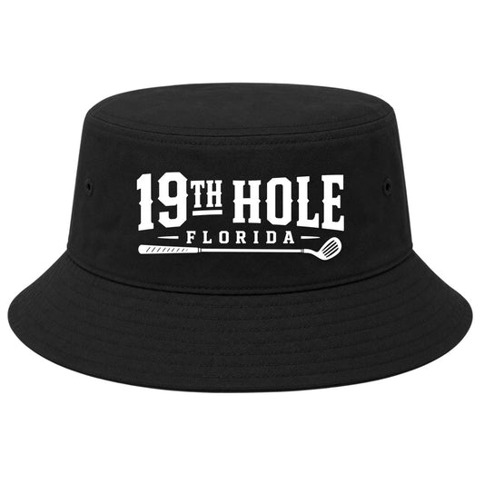 Black 19th Hole Florida Golf Bucket Hat