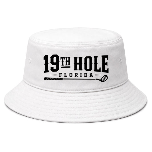 White 19th Hole Florida Golf Bucket Hat