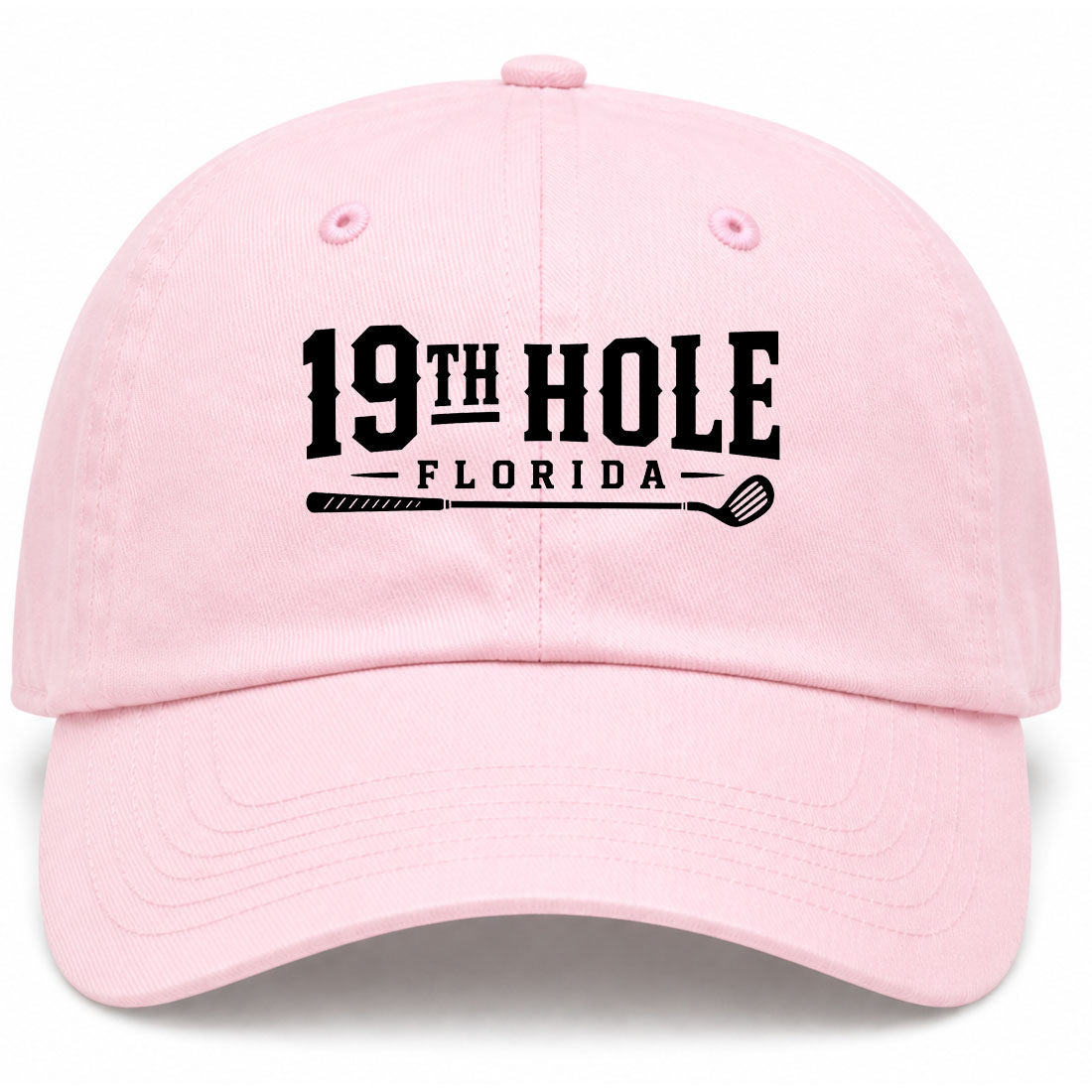 Pink 19th Hole Florida Golf Dad Hat