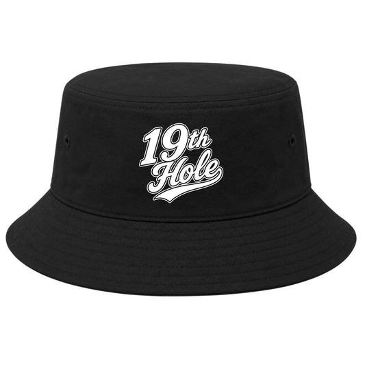 Black 19th Hole Golf Bucket Hat