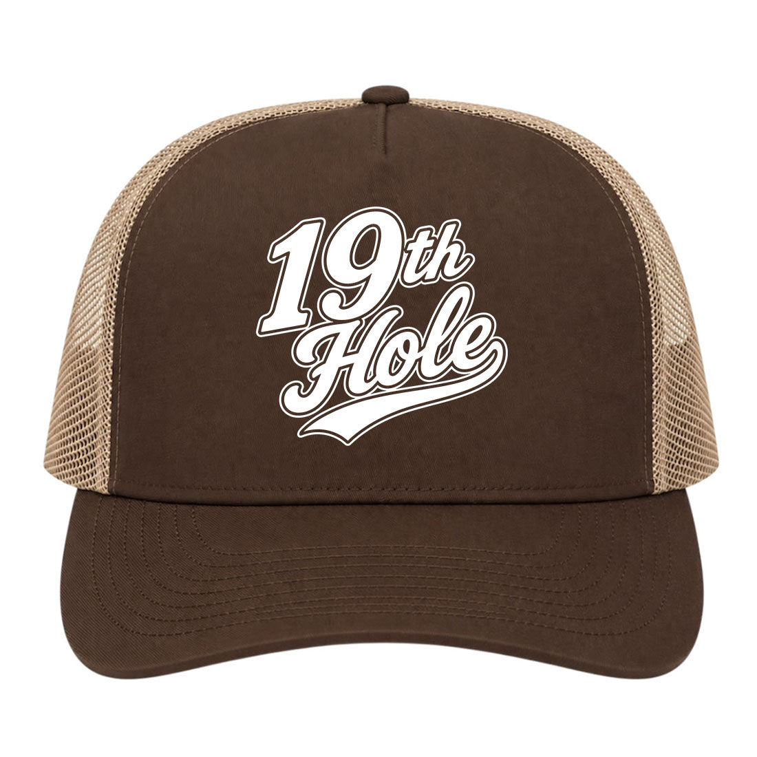 Brown 19th Hole Golf Trucker Hat