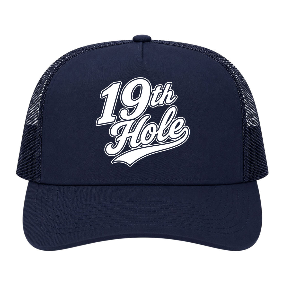 Navy Blue 19th Hole Golf Trucker Hat