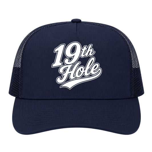 Navy Blue 19th Hole Golf Trucker Hat