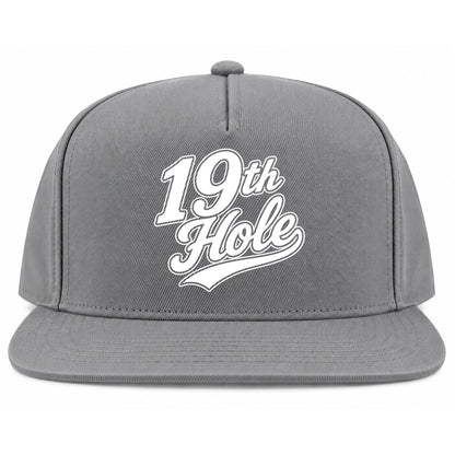 Grey 19th Hole Golf Snapback Hat