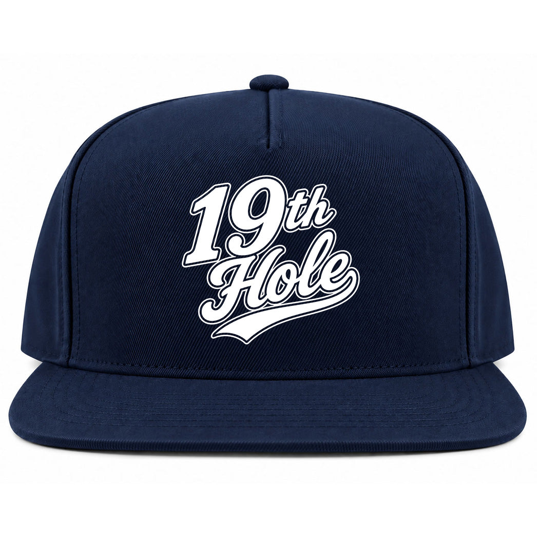 Navy Blue 19th Hole Golf Snapback Hat