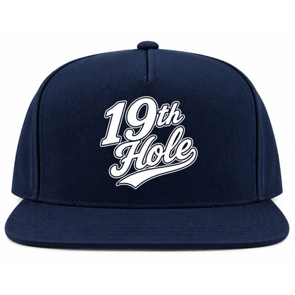 Navy Blue 19th Hole Golf Snapback Hat