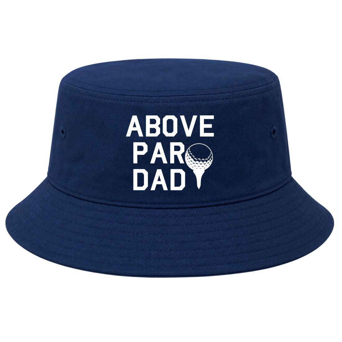 Navy Above Par Dad Fathers Day Golf Bucket Hat