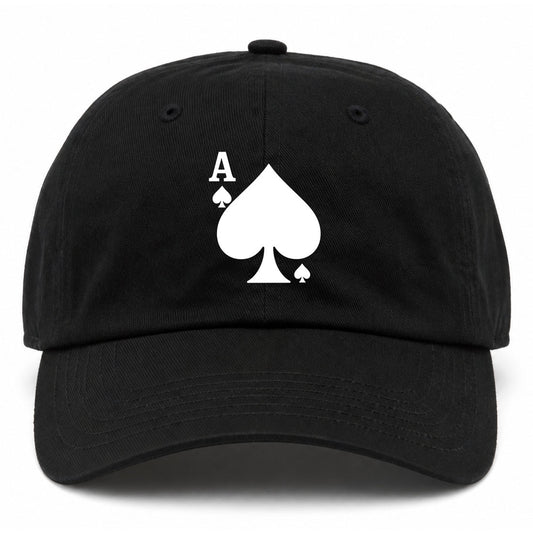 Black Ace Of Spades Golf Dad Hat