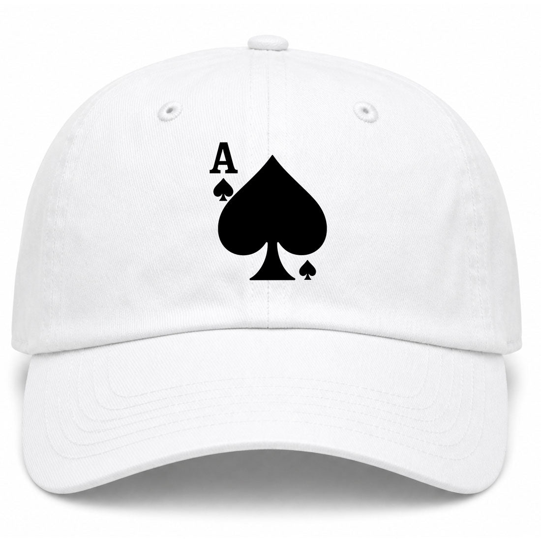 White Ace Of Spades Golf Dad Hat