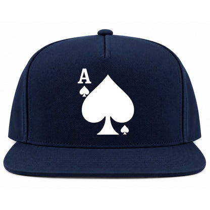 Navy Blue Ace Of Spades Golf Snapback Hat
