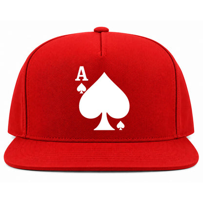 Red Ace Of Spades Golf Snapback Hat