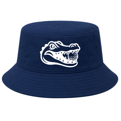 Navy Alligator Eating Golf Ball Golf Bucket Hat