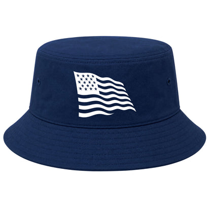 Navy American Flag Golf Bucket Hat