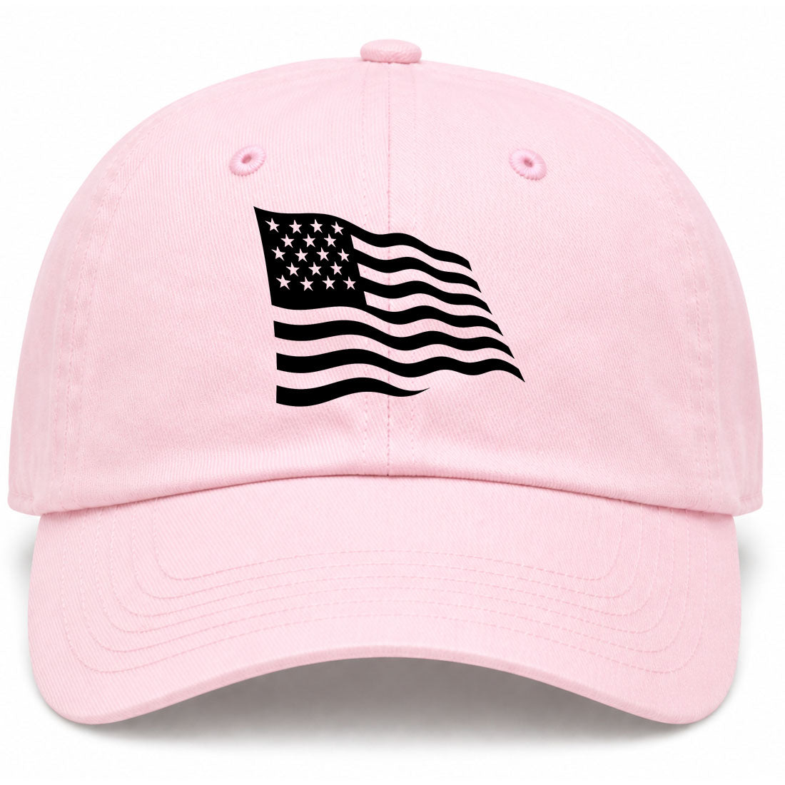 Pink American Flag Golf Dad Hat