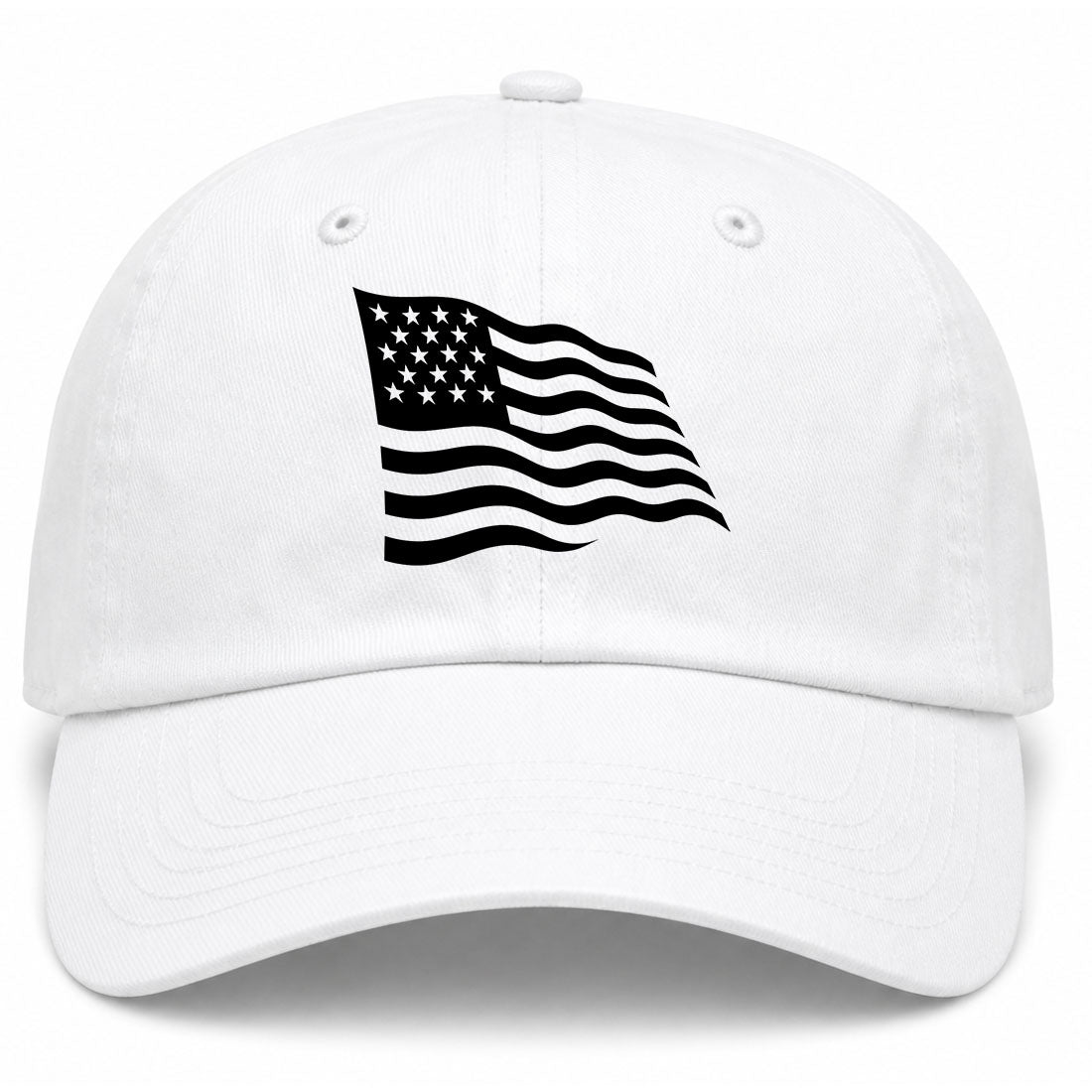 White American Flag Golf Dad Hat
