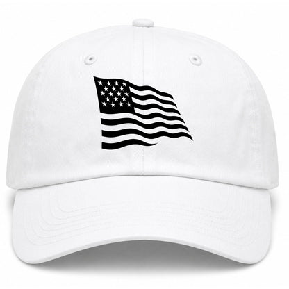 White American Flag Golf Dad Hat