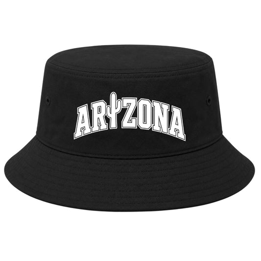 Black Arizona Cactus Golf Bucket Hat