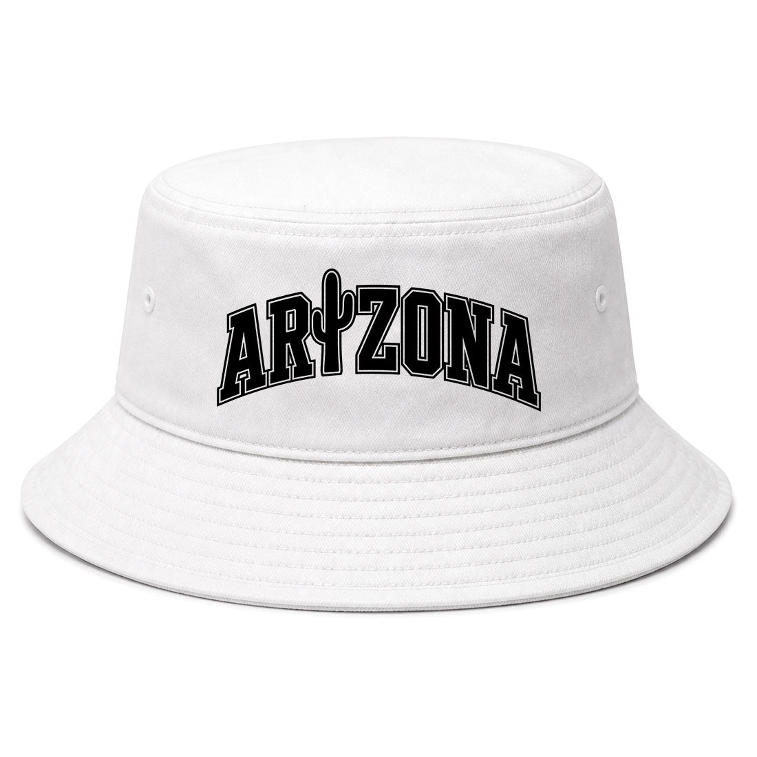White Arizona Cactus Golf Bucket Hat