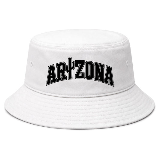 White Arizona Cactus Golf Bucket Hat